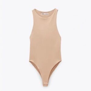 NWT Zara Tan Bodysuit